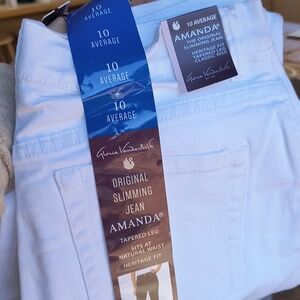 Gloria Vanderbilt White Amanda Jeans